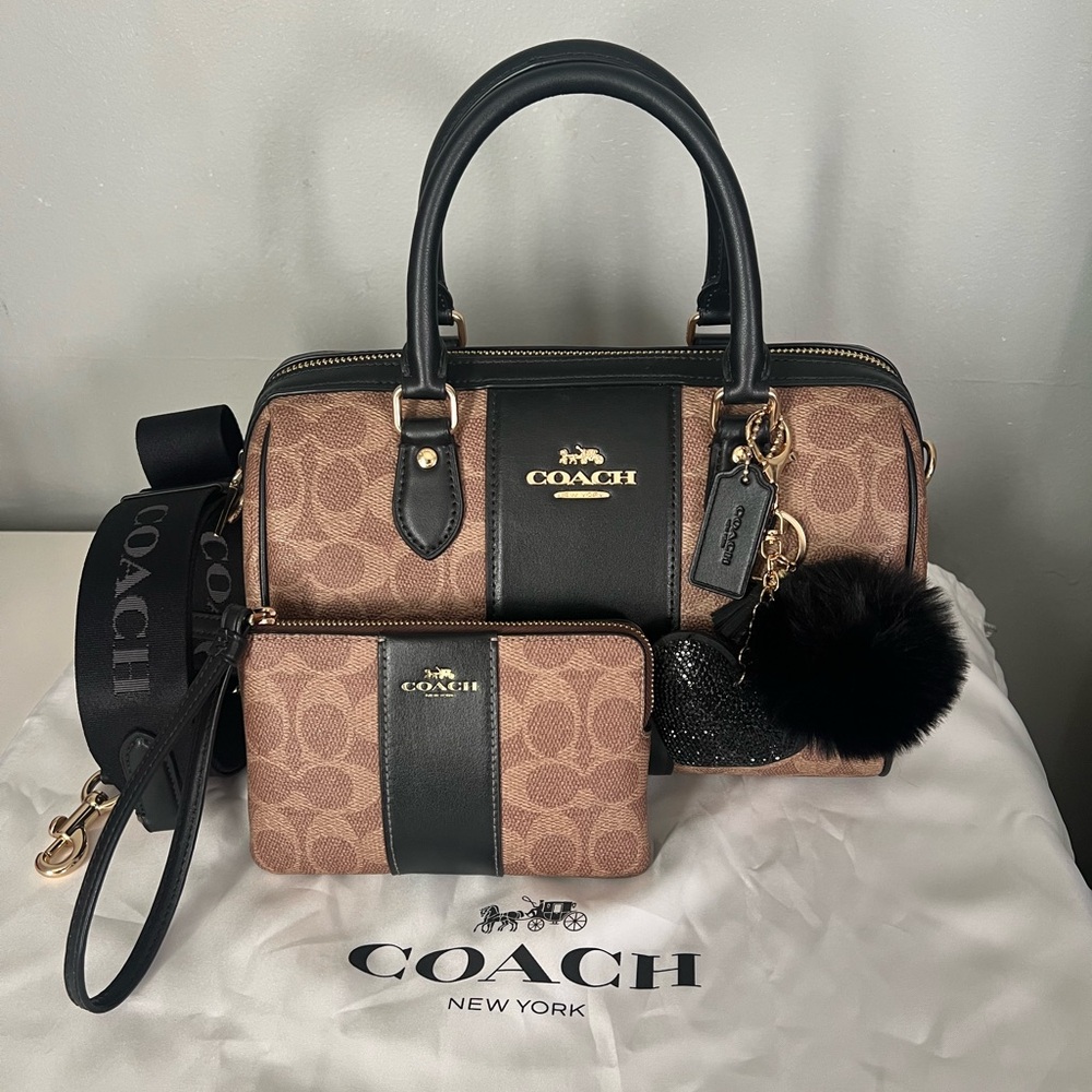 Coach Rowan Satchel And Matching Wallet - Picture 2 of 11